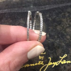 CZ By Kenneth JayLane in and out hoop